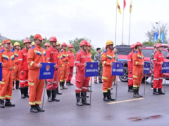 国家矿山应急救援川煤队参加矿山应急救援综合演练