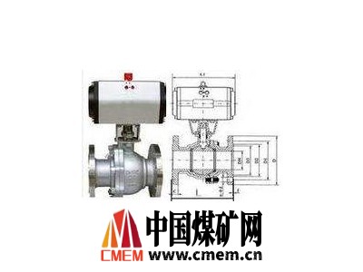 法兰衬氟气动球阀 Q641FS系列气动球阀图2